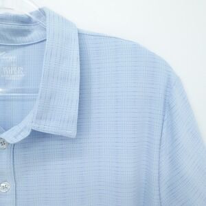 The Charge Shirt Men XXL Blue Stretch Performance Button Up Golf Preppy USA Made